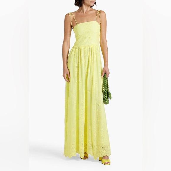 Alice + Olivia Dresses & Skirts - ALICE + OLIVIA Juniper broderie anglaise georgette maxi dress, Size 4, $695
